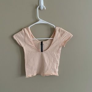 urban outfitters ribbed crop top